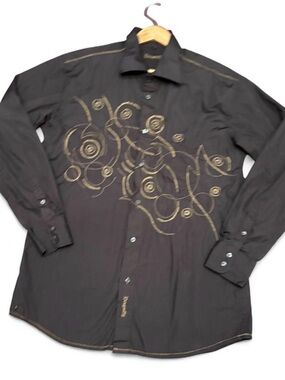 Vintage Y2K Dragonfly Embroidered‎ Shirt XXL